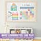 Hadley Designs Rainbow Circle Time Bulletin Board Calendar for Classroom Wall Set